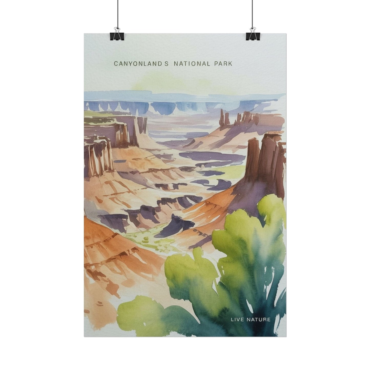Canyonlands National Park Watercolor Art Print