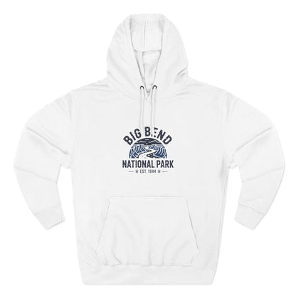 Big Bend National Park Fleece Hoodie White Design