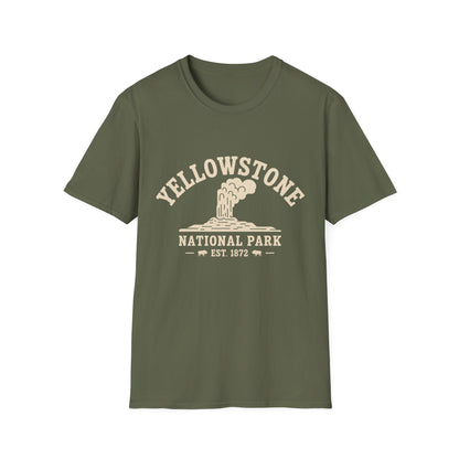 Yellowstone National Park T-Shirt Old Faithful Design