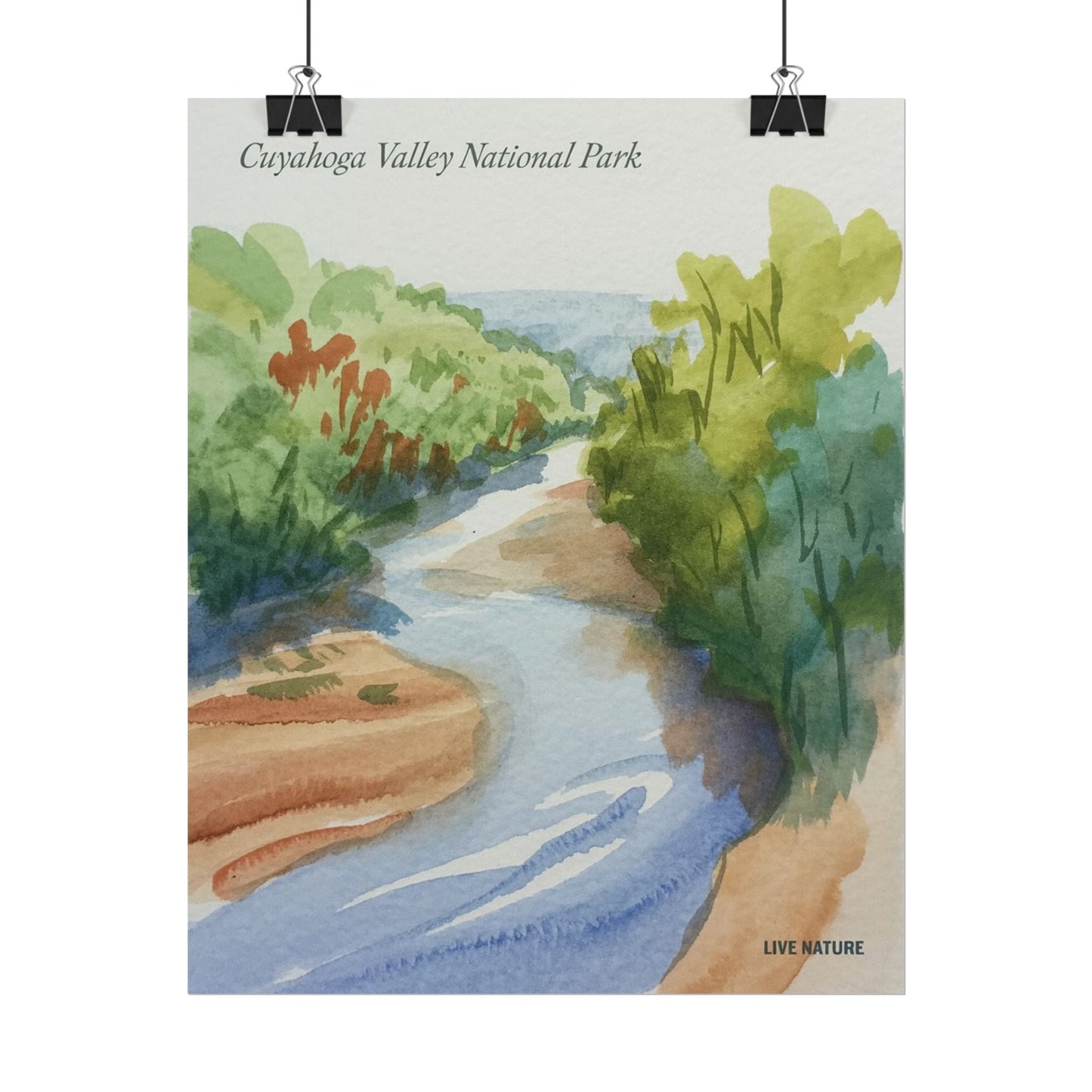 Cuyahoga Valley National Park Watercolor Art Print