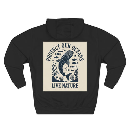 Three-Panel Fleece Hoodie