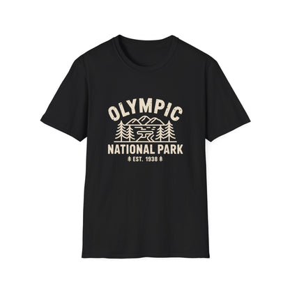 Olympic National Park Graphic Unisex T-Shirt White