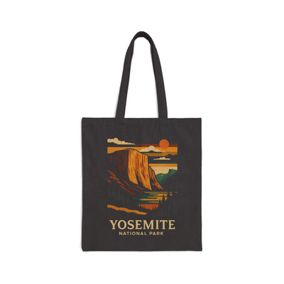 Cotton Canvas Tote Bag - yosemite (Front Only) - Cotton Canvas Tote Bag