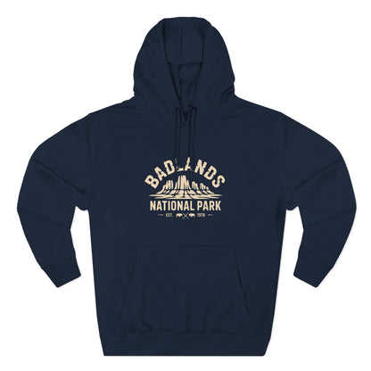 Badlands National Park Graphic Fleece Hoodie Cotton Blend