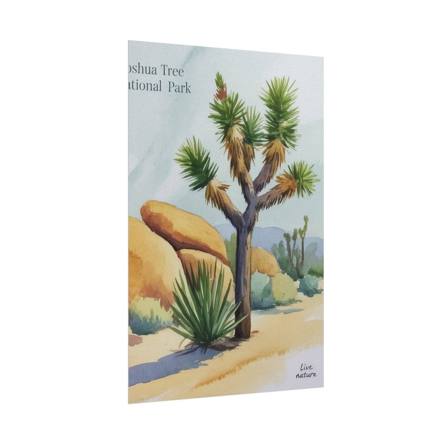 Joshua Tree National Park Watercolor Art Print