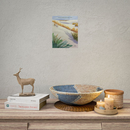 White Sands National Park Watercolor Art Print