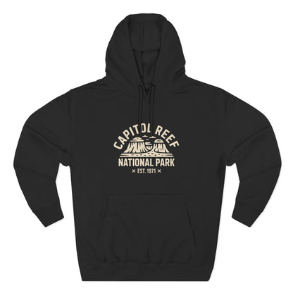 Capitol Reef National Park Fleece Hoodie White