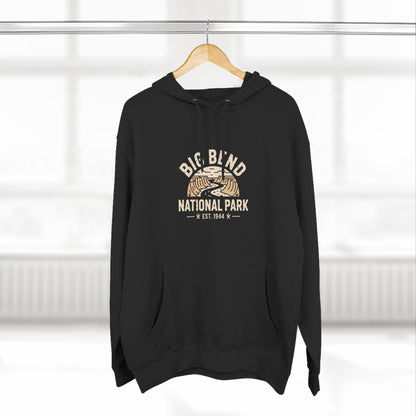 Big Bend National Park Fleece Hoodie White Design