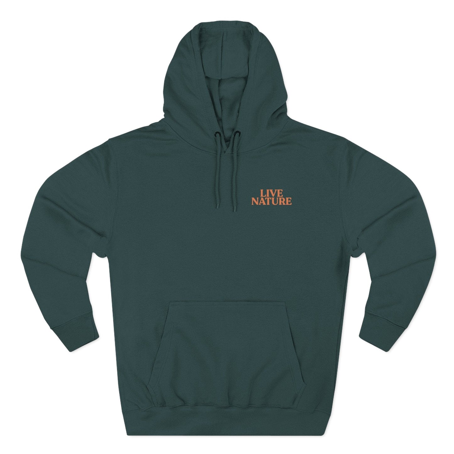 Three-Panel Fleece Hoodie - zion national park (Front+Back) - Three-Panel Fleece Hoodie