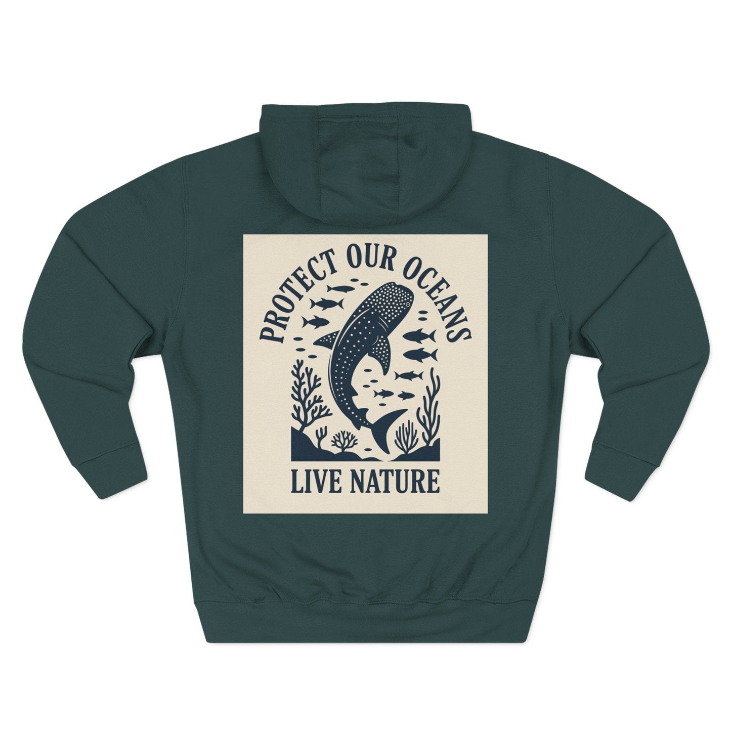 Three-Panel Fleece Hoodie