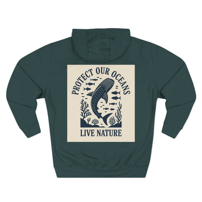 Three-Panel Fleece Hoodie