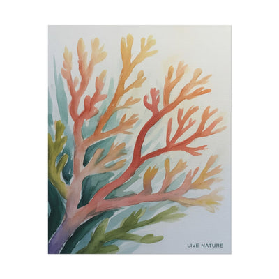 Live Nature Coral Watercolor Print on Fine Art Paper