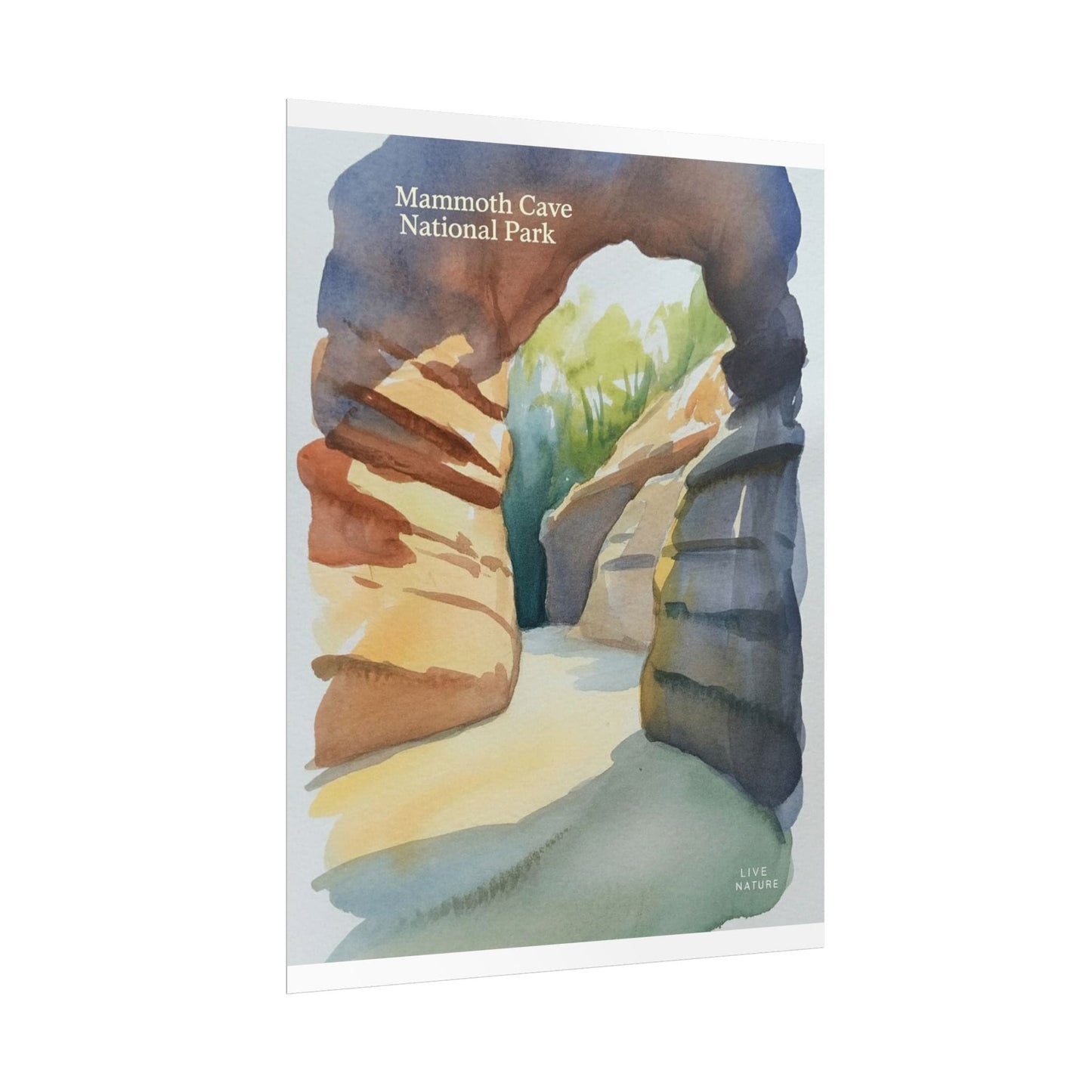 Mammoth Cave National Park Watercolor Art Print