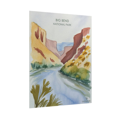 Big Bend National Park Watercolor Art Print