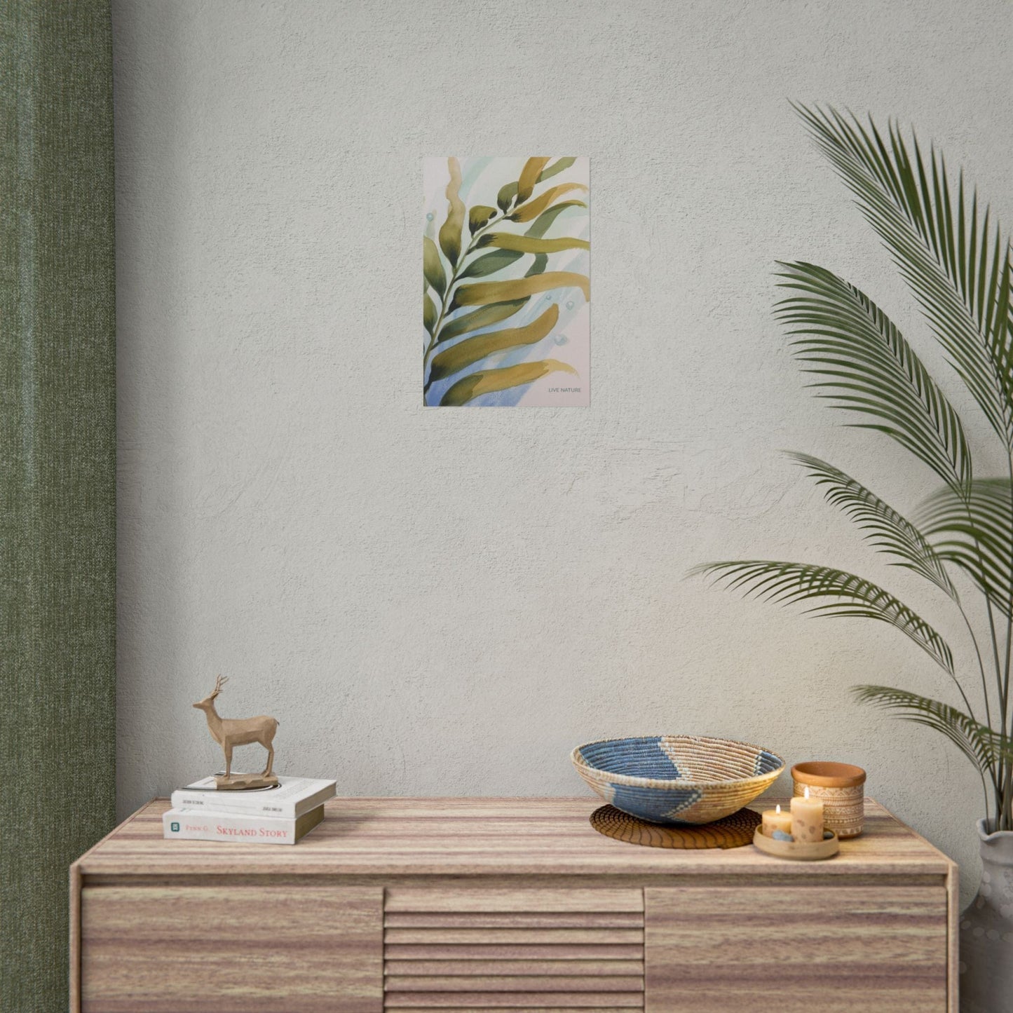 Live Nature Kelp Watercolor Print Poster