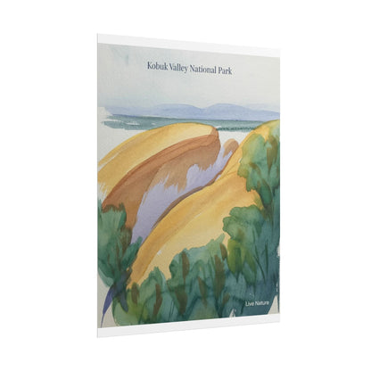 Kobuk Valley National Park Watercolor Poster Print