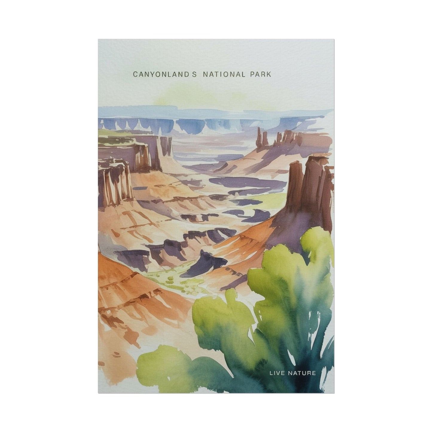 Canyonlands National Park Watercolor Art Print