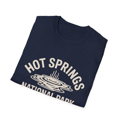 Hot Springs National Park Logo T-Shirt - White Cotton