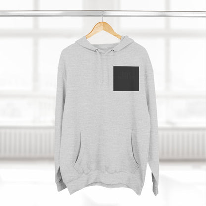 Three-Panel Fleece Hoodie - dolphin (Front+Back) - Three-Panel Fleece Hoodie (Smart: Original on light)