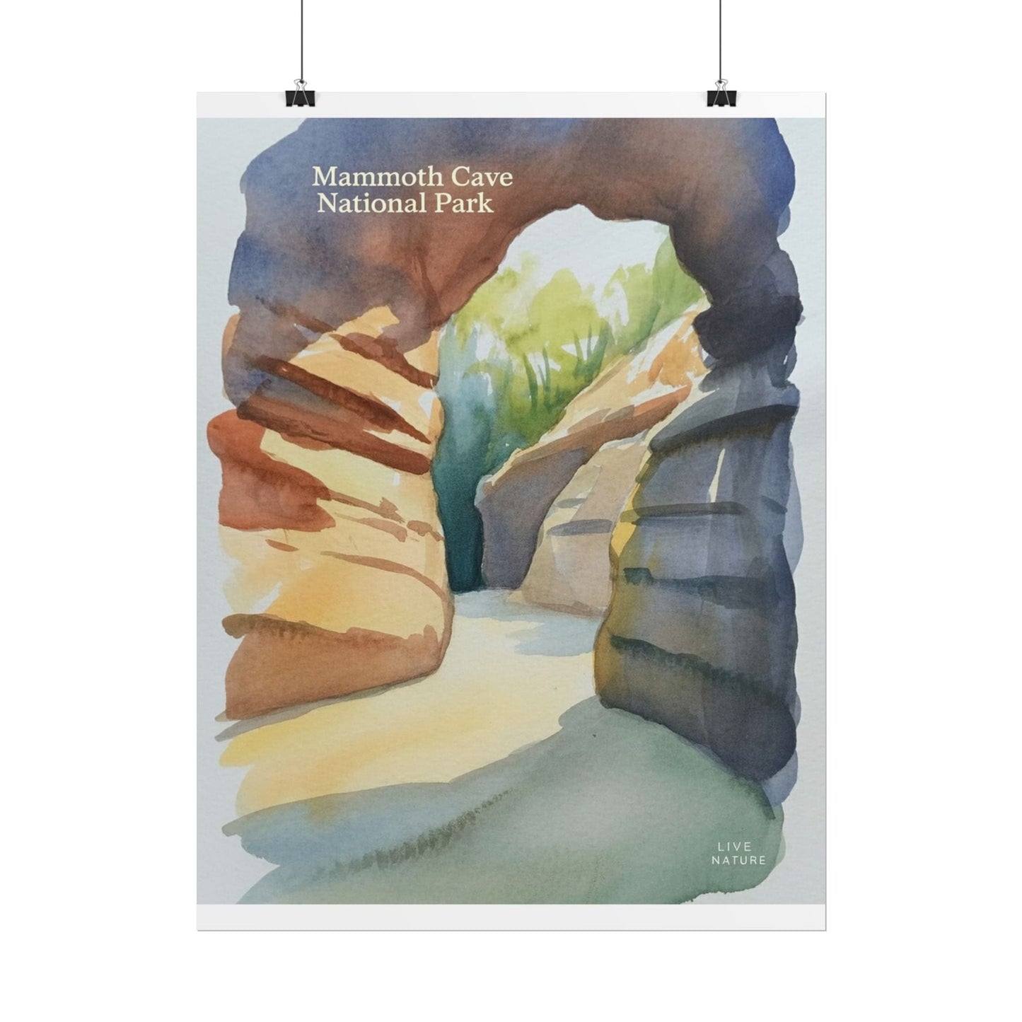 Mammoth Cave National Park Watercolor Art Print