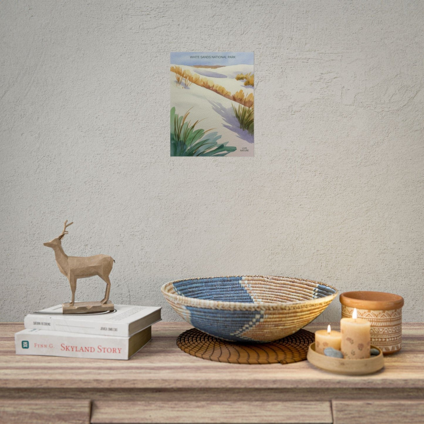 White Sands National Park Watercolor Art Print