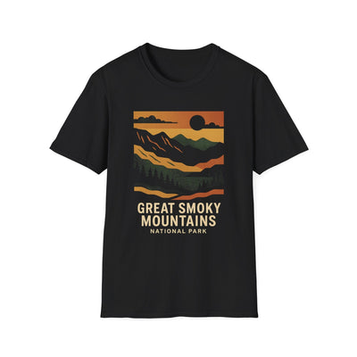 Unisex Softstyle T-Shirt - great smoky mountains (Front Only) - Unisex Softstyle T-Shirt