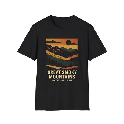 Unisex Softstyle T-Shirt - great smoky mountains (Front Only) - Unisex Softstyle T-Shirt