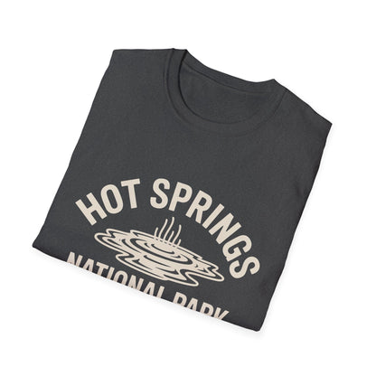 Hot Springs National Park Logo T-Shirt - White Cotton