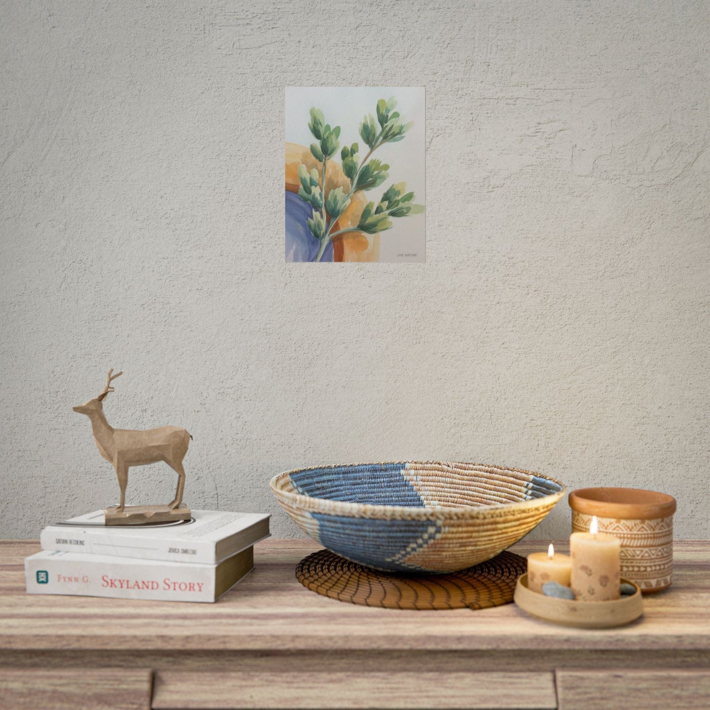 Live Nature Sagebrush Watercolor Art Print