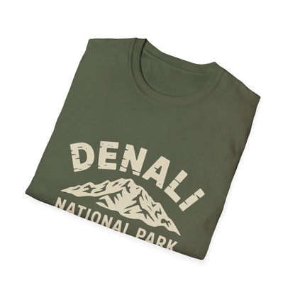 Denali National Park Logo T-Shirt - White Cotton Tee