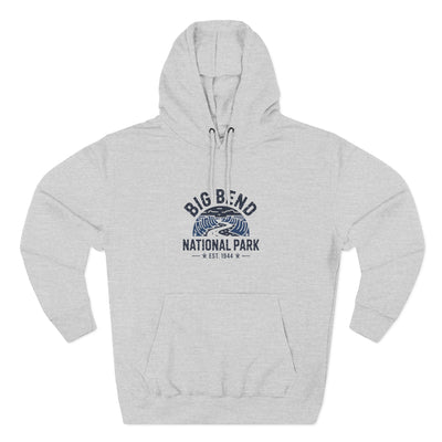 Big Bend National Park Fleece Hoodie White Design