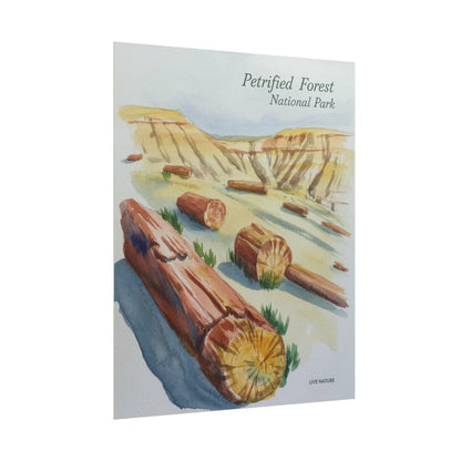 Petrified Forest National Park Watercolor Art Print