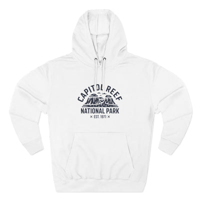Capitol Reef National Park Fleece Hoodie White