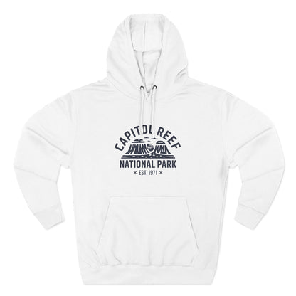 Capitol Reef National Park Fleece Hoodie White