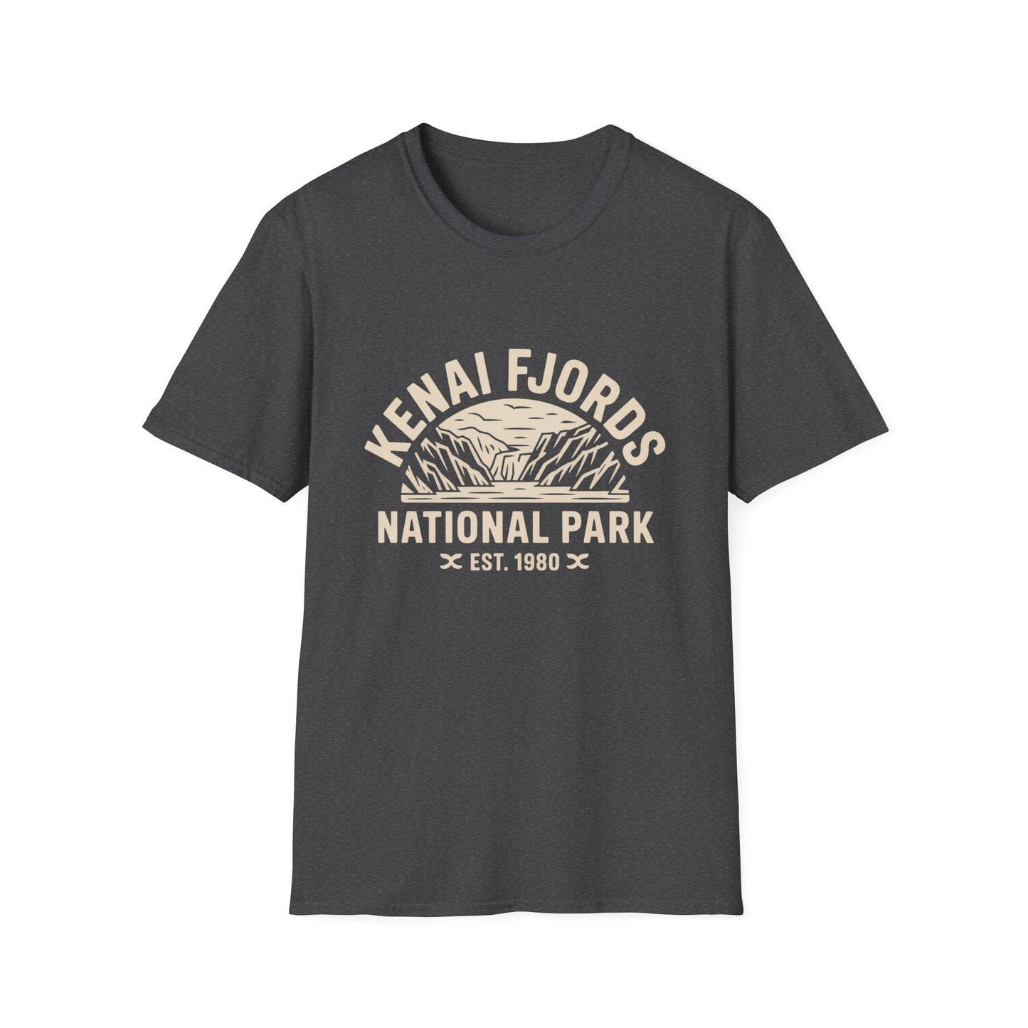 Kenai Fjords National Park Retro T-Shirt - Softstyle