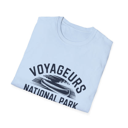 Voyageurs National Park Canoe T-Shirt - White Cotton