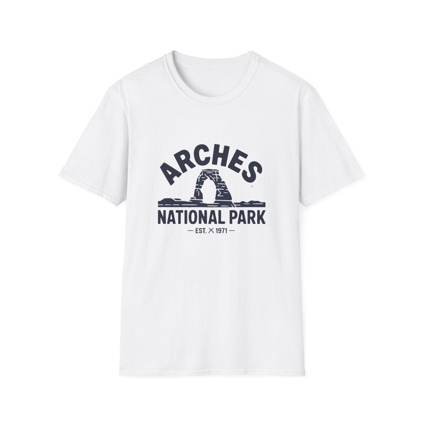 Arches National Park Retro T-Shirt - White Unisex