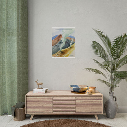 Lassen Volcanic National Park Watercolor Print