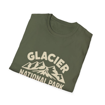 Glacier National Park Logo T-Shirt - White Cotton Tee