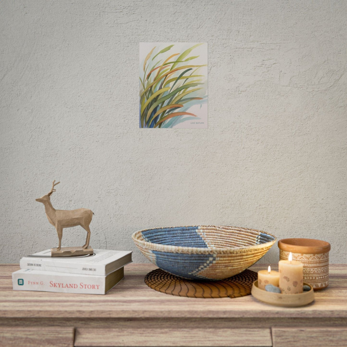 Seagrass Watercolor Art Print 'Live Nature' Design