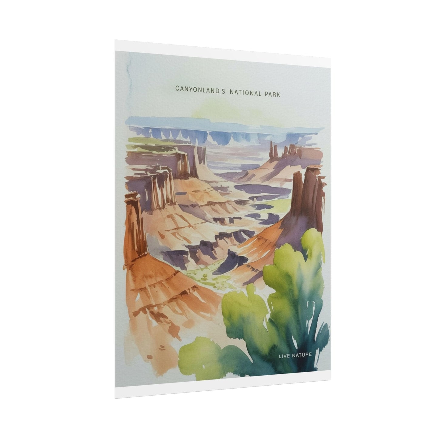Canyonlands National Park Watercolor Art Print