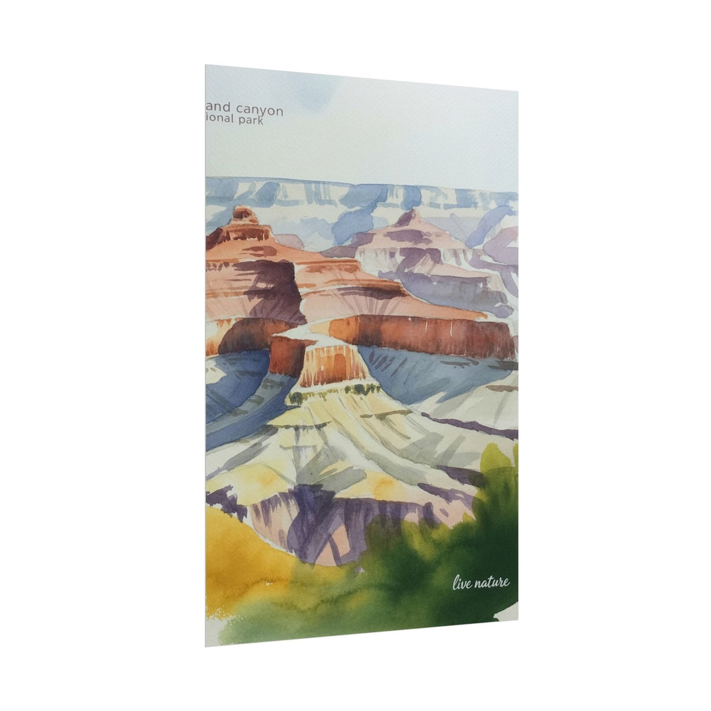 Grand Canyon National Park Watercolor Art Print