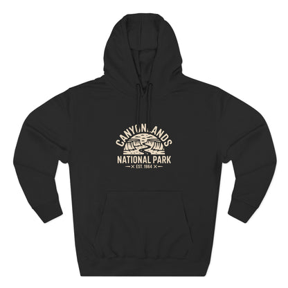 Canyonlands National Park Fleece Hoodie White