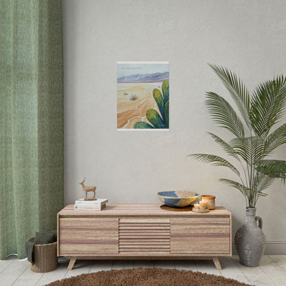 Death Valley National Park Watercolor Poster Print