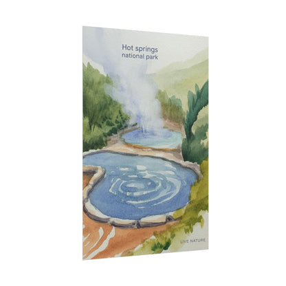 Hot Springs National Park Watercolor Print