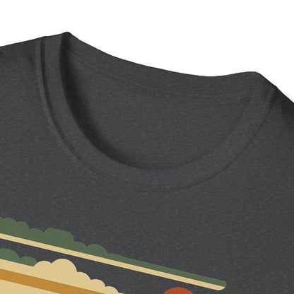 Unisex Softstyle T-Shirt - rocky mountain (Front Only) - Unisex Softstyle T-Shirt