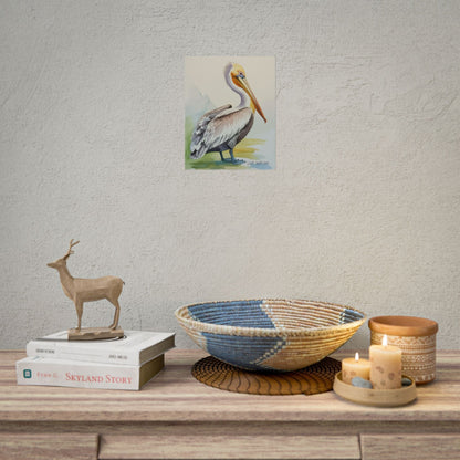 Pelican Watercolor Art Print 'Live Nature' Design