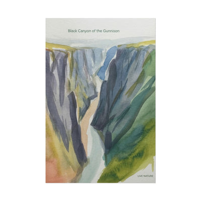 Black Canyon of the Gunnison Watercolor Art Print