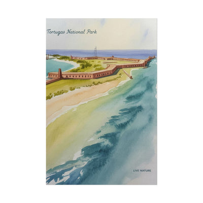Dry Tortugas National Park Watercolor Print Poster
