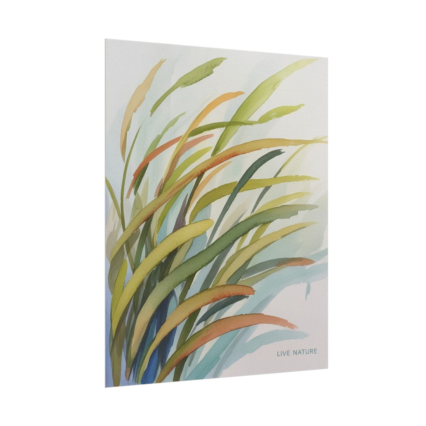 Seagrass Watercolor Art Print 'Live Nature' Design